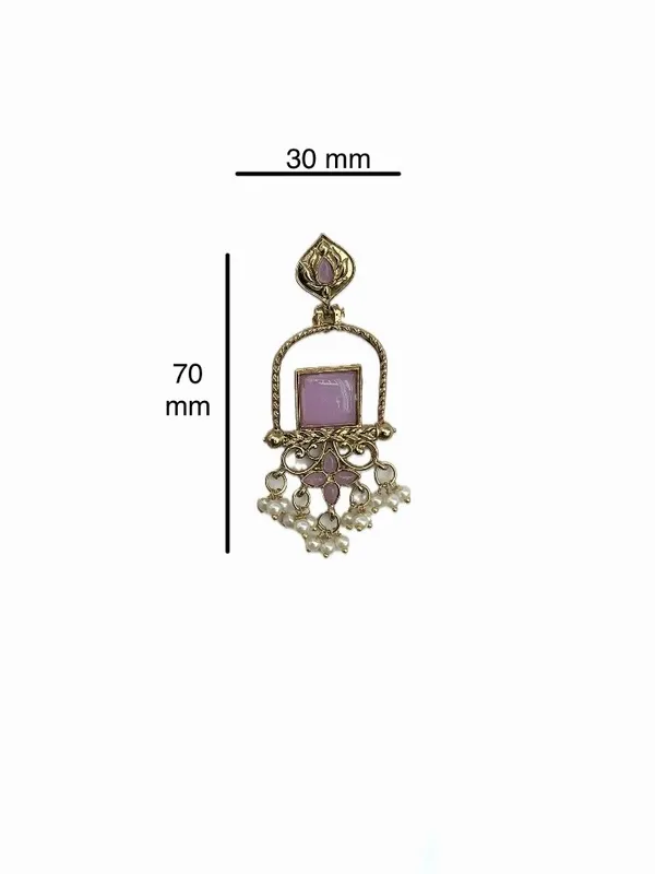 Latest_Stylish_Traditional_Mehndi_Polish_Purple_Jhumka_Earrings_for_Women_&_Girls