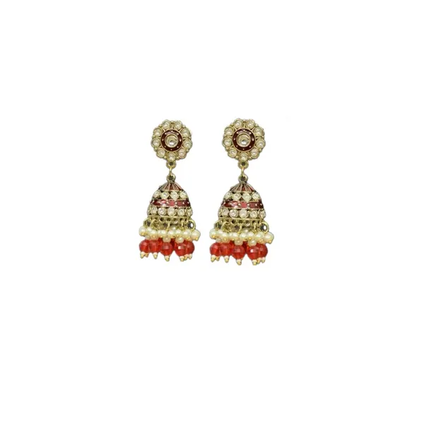 Red_Jhumkas_For_Women_&_Girls