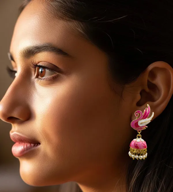 Stylish_Ethnic_Gold_Plated_Earrings_for_Women_Crystal_Brass_Earring_Set,_Jhumki_Earring