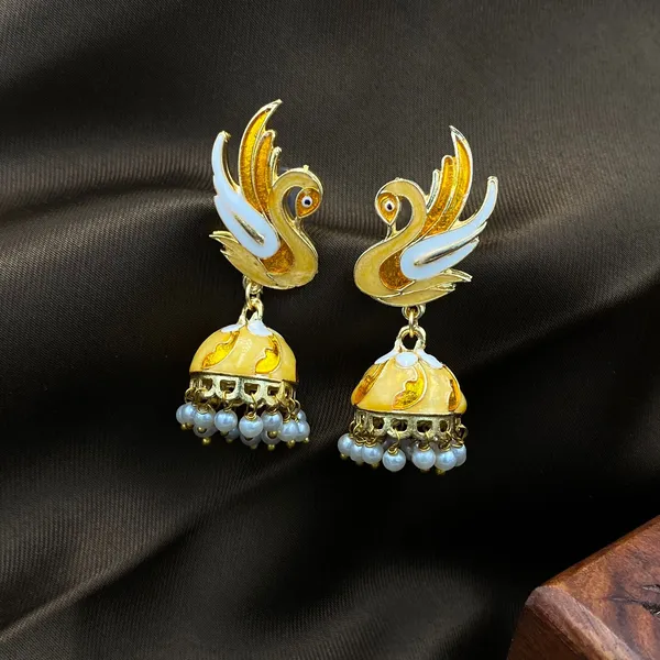 Stylish_Ethnic_Gold_Plated_Earrings_for_Women_Crystal_Brass_Earring_Set,_Jhumki_Earring