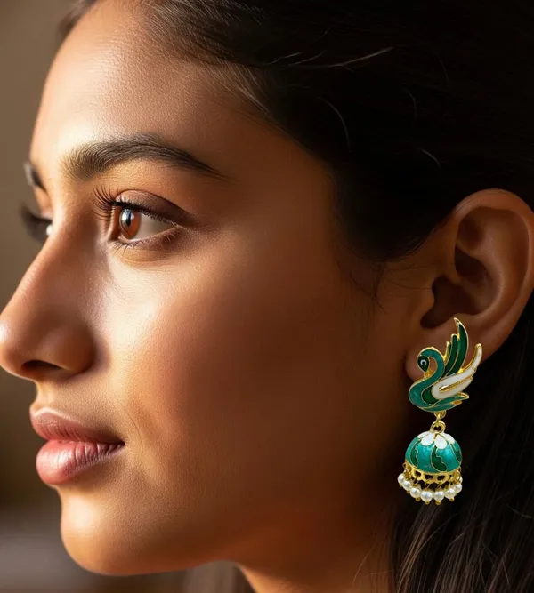 Stylish_Ethnic_Gold_Plated_Earrings_for_Women_Crystal_Brass_Earring_Set,_Jhumki_Earring