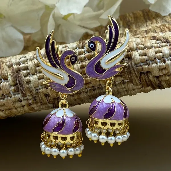 Stylish_Ethnic_Gold_Plated_Earrings_for_Women_Crystal_Brass_Earring_Set,_Jhumki_Earring