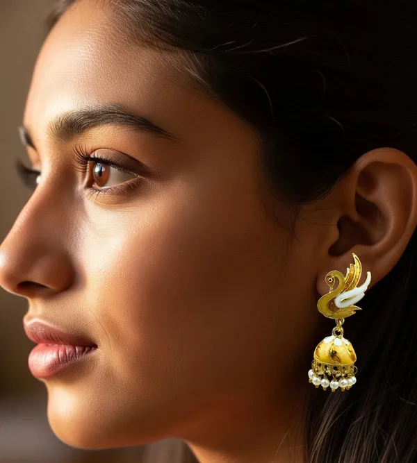 Stylish_Ethnic_Gold_Plated_Earrings_for_Women_Crystal_Brass_Earring_Set,_Jhumki_Earring