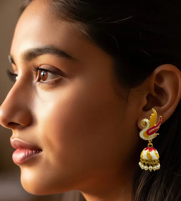 Stylish_Ethnic_Gold_Plated_Earrings_for_Women_Crystal_Brass_Earring_Set,_Jhumki_Earring