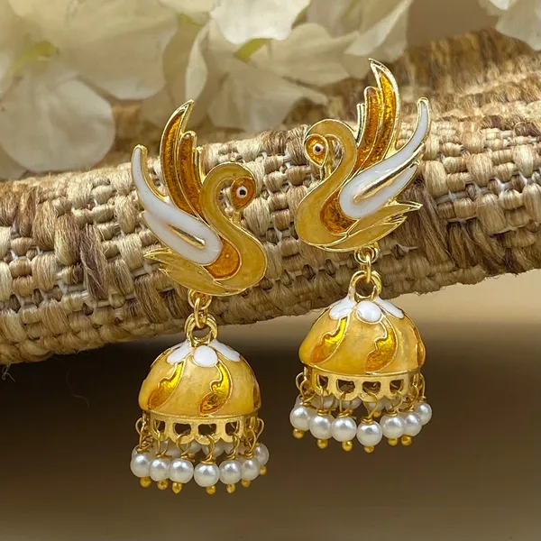 Stylish_Ethnic_Gold_Plated_Earrings_for_Women_Crystal_Brass_Earring_Set,_Jhumki_Earring