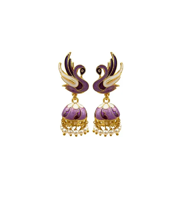Stylish_Ethnic_Gold_Plated_Earrings_for_Women_Crystal_Brass_Earring_Set,_Jhumki_Earring