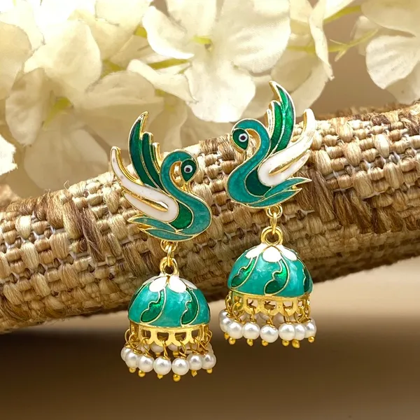 Stylish_Ethnic_Gold_Plated_Earrings_for_Women_Crystal_Brass_Earring_Set,_Jhumki_Earring