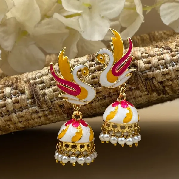 Stylish_Ethnic_Gold_Plated_Earrings_for_Women_Crystal_Brass_Earring_Set,_Jhumki_Earring