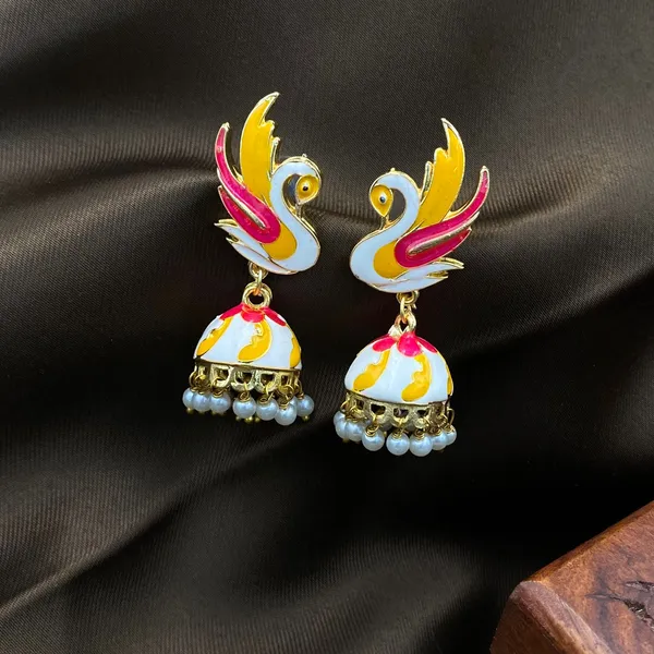 Stylish_Ethnic_Gold_Plated_Earrings_for_Women_Crystal_Brass_Earring_Set,_Jhumki_Earring