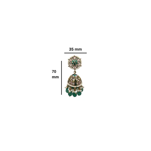 Green_Midnight_Black_Beaded_Jhumkas