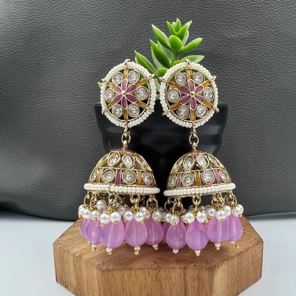 Purple_Blossom_Beaded_Jhumkas