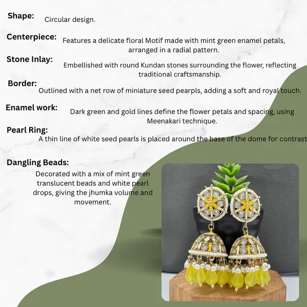 Yellow_Charm_Beaded_Jhumkas