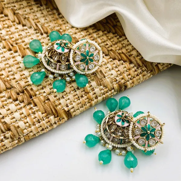 Green_Midnight_Black_Beaded_Jhumkas
