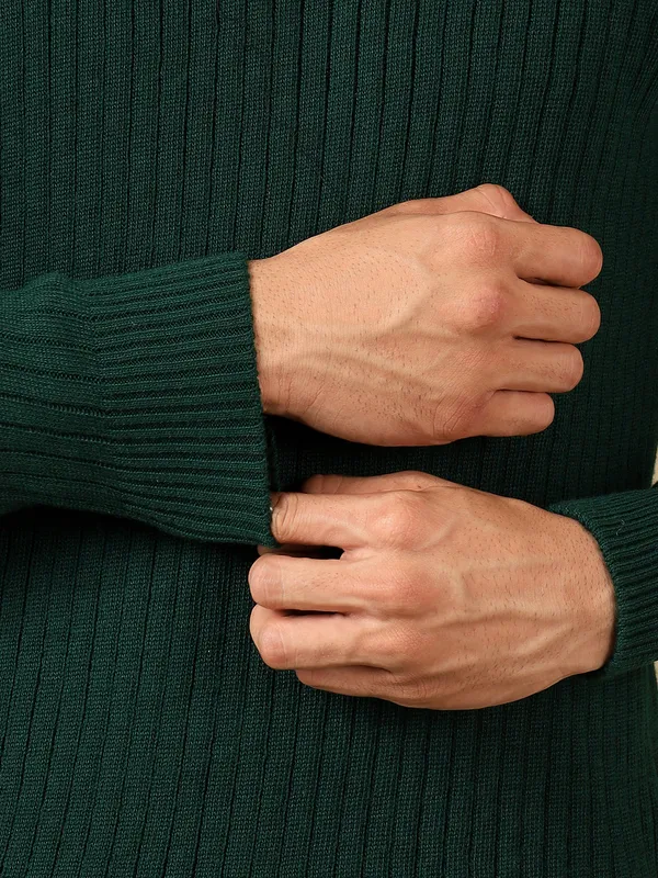 Bgreen_Woolen_Zipper_Sweater_For_Men