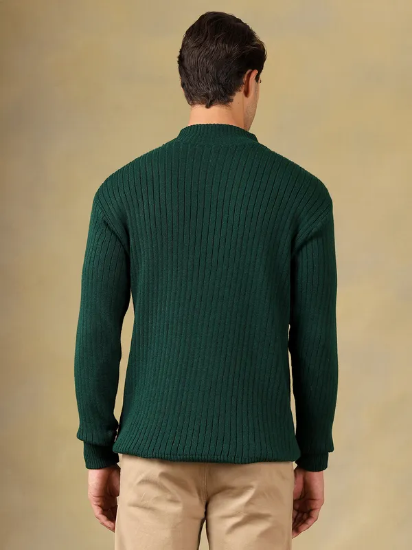 Bgreen_Woolen_Zipper_Sweater_For_Men