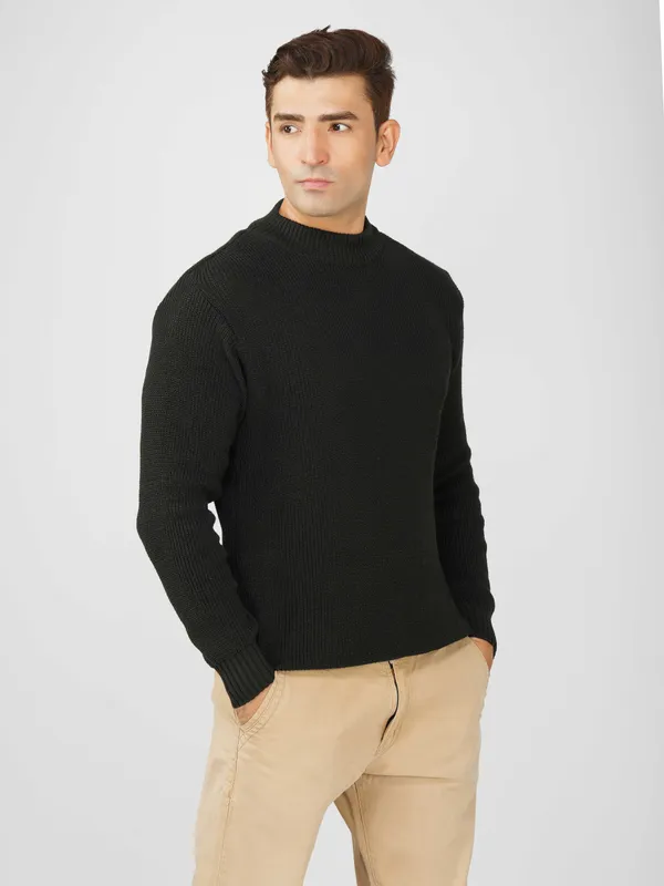 Black_Men's_Winter_High_Neck_Sweater_Stylish_Warm_Wool_Pullover_For_Cold_Weather
