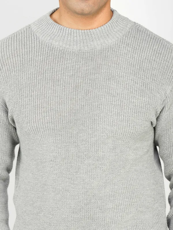 Grey_Men's_Winter_High_Neck_Sweater_Stylish_Warm_Wool_Pullover_For_Cold_Weather
