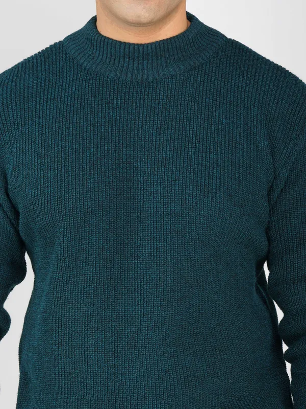 Peacock_Men's_Winter_High_Neck_Sweater_Stylish_Warm_Wool_Pullover_For_Cold_Weather