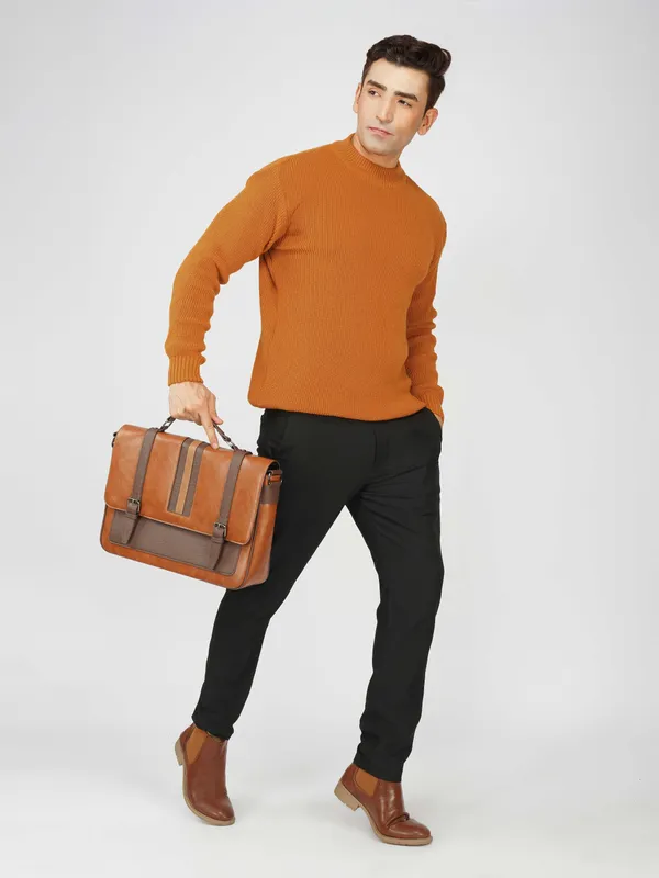 Rust_Men's_Winter_High_Neck_Sweater_Stylish_Warm_Wool_Pullover_For_Cold_Weather