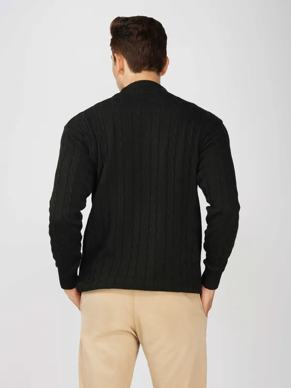 Black_Men's_High_Neck_Cable_Knit_Sweater_Premium_Knitted_Winter_Pullover_For_Men