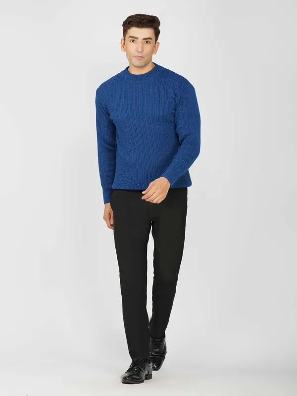 Airforce_Men's_Small_Cable_Knit_High_Neck_Sweater_Winter_Warm_Slim_Fit_Pullover