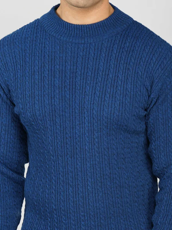 Airforce_Men's_Small_Cable_Knit_High_Neck_Sweater_Winter_Warm_Slim_Fit_Pullover