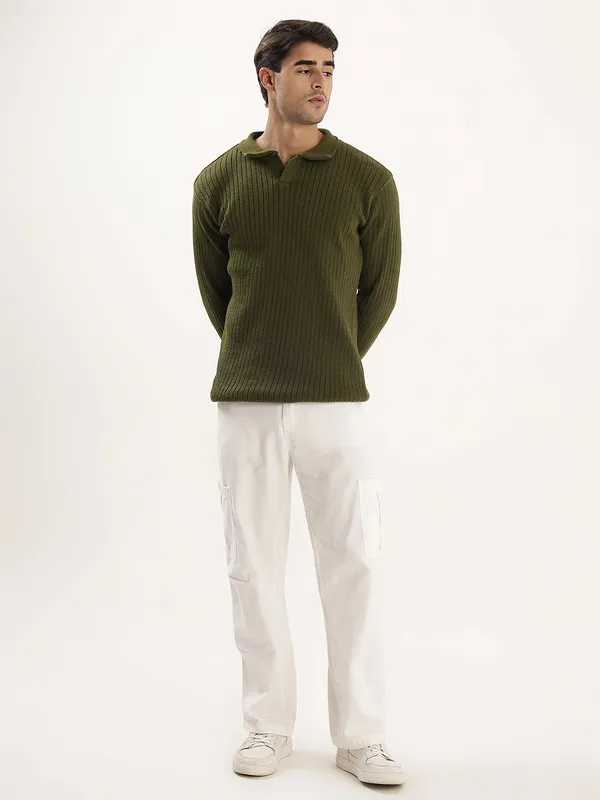 Olive_Mens_Johnny_Collar_Sweater