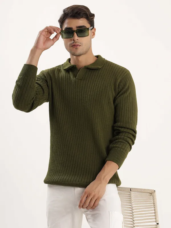 Olive_Mens_Johnny_Collar_Sweater