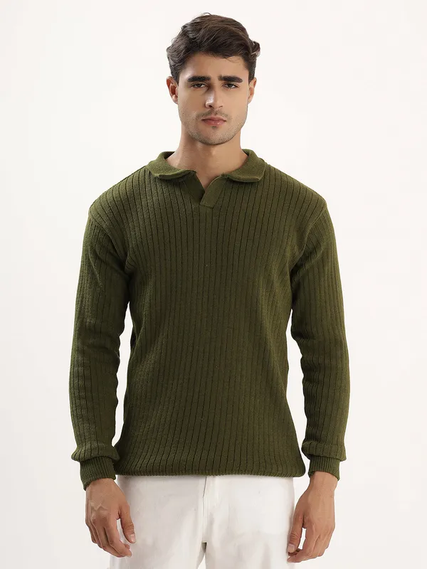 Olive_Mens_Johnny_Collar_Sweater