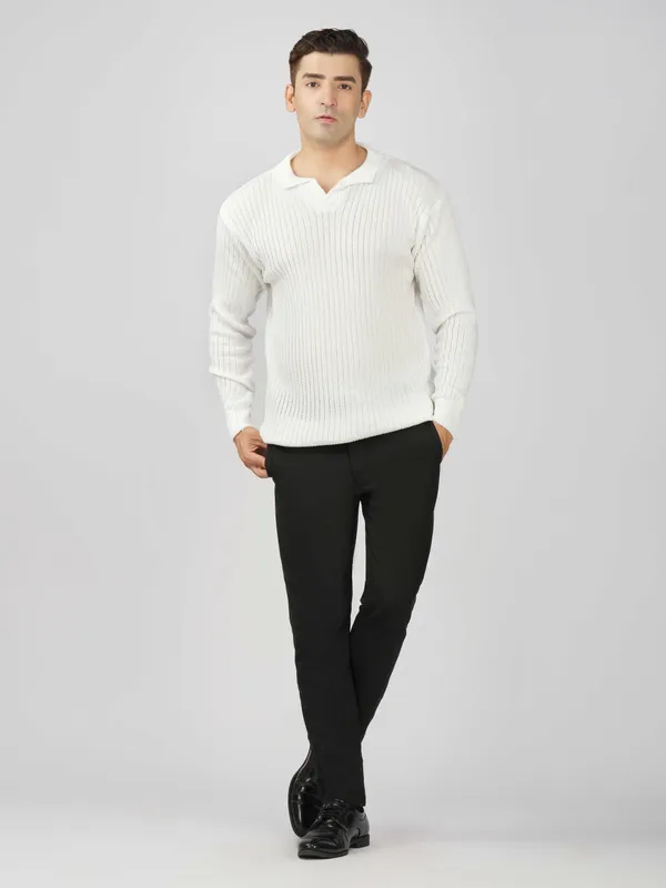 White_Mens_Johnny_Collar_Sweater