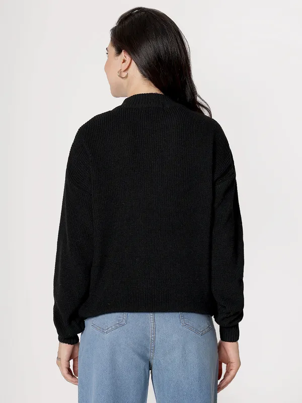 Black_Women's_Premium_Knitted_Sweater_Soft_Winter_Pullover,_Elegant_Warm_Knitwear_For_Casual_&_Office_Wear