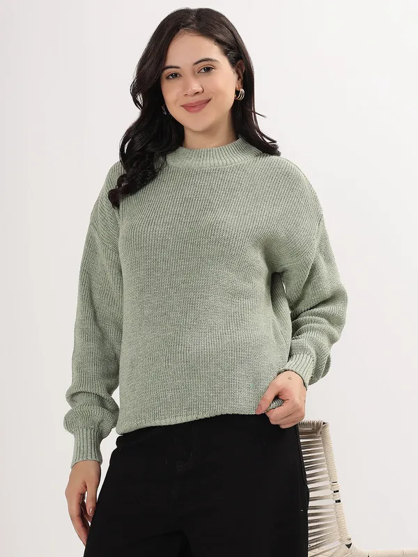 Light_Grey_Women's_Premium_Knitted_Sweater_Soft_Winter_Pullover,_Elegant_Warm_Knitwear_For_Casual_&_Office_Wear