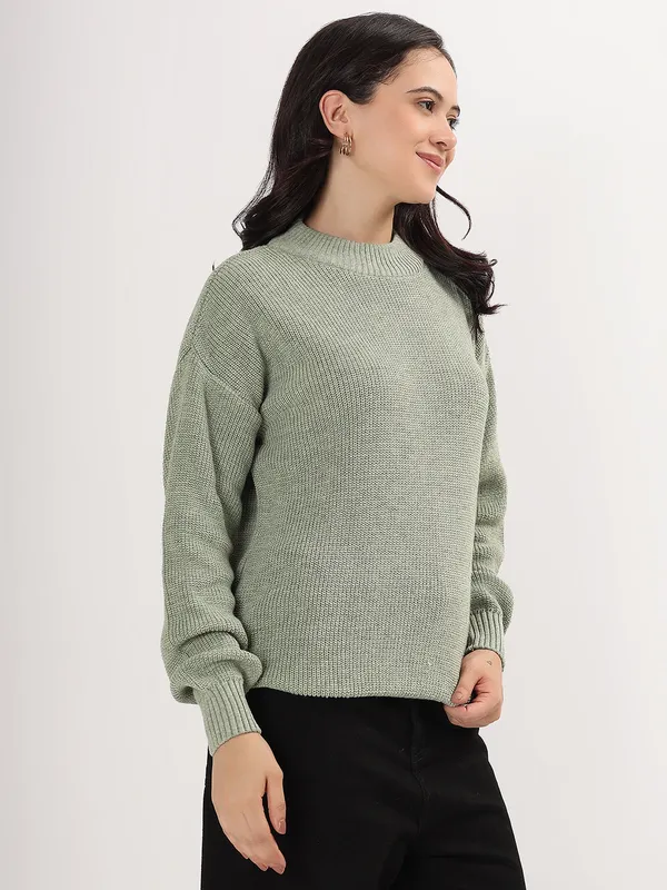 Light_Grey_Women's_Premium_Knitted_Sweater_Soft_Winter_Pullover,_Elegant_Warm_Knitwear_For_Casual_&_Office_Wear