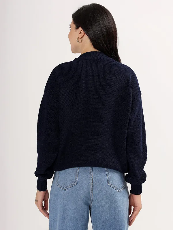 Navy_Women's_Premium_Knitted_Sweater_Soft_Winter_Pullover,_Elegant_Warm_Knitwear_For_Casual_&_Office_Wear