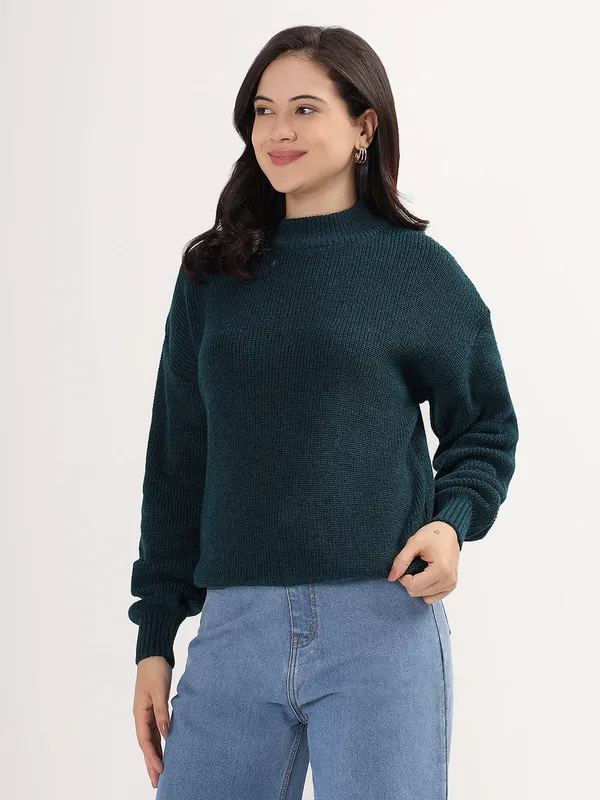 Peacock_Women's_Premium_Knitted_Sweater_Soft_Winter_Pullover,_Elegant_Warm_Knitwear_For_Casual_&_Office_Wear