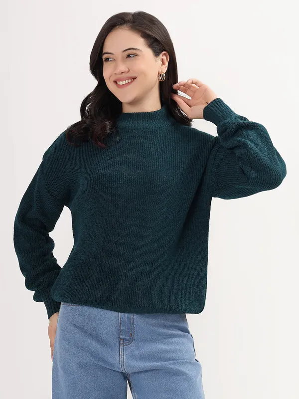 Peacock_Women's_Premium_Knitted_Sweater_Soft_Winter_Pullover,_Elegant_Warm_Knitwear_For_Casual_&_Office_Wear