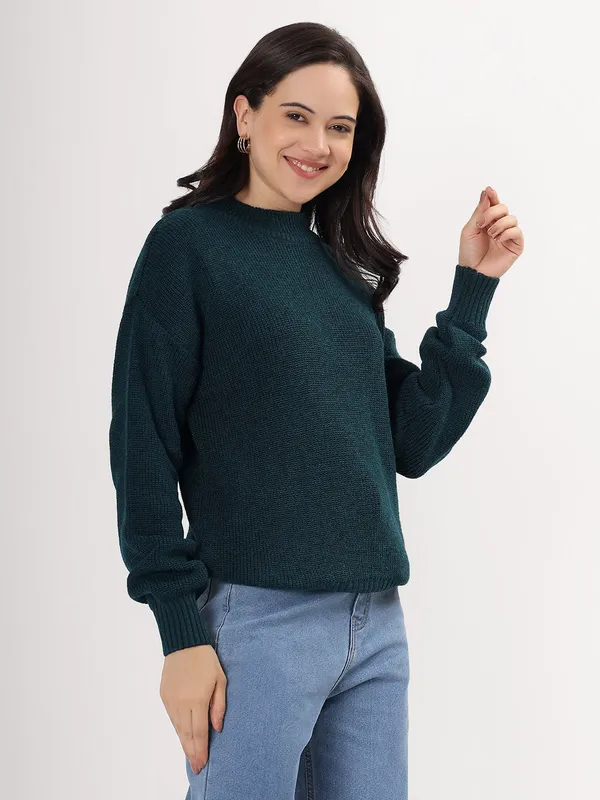 Peacock_Women's_Premium_Knitted_Sweater_Soft_Winter_Pullover,_Elegant_Warm_Knitwear_For_Casual_&_Office_Wear