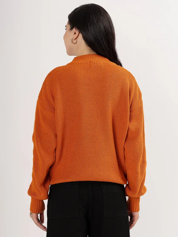 Rust_Women's_Premium_Knitted_Sweater_Soft_Winter_Pullover,_Elegant_Warm_Knitwear_For_Casual_&_Office_Wear