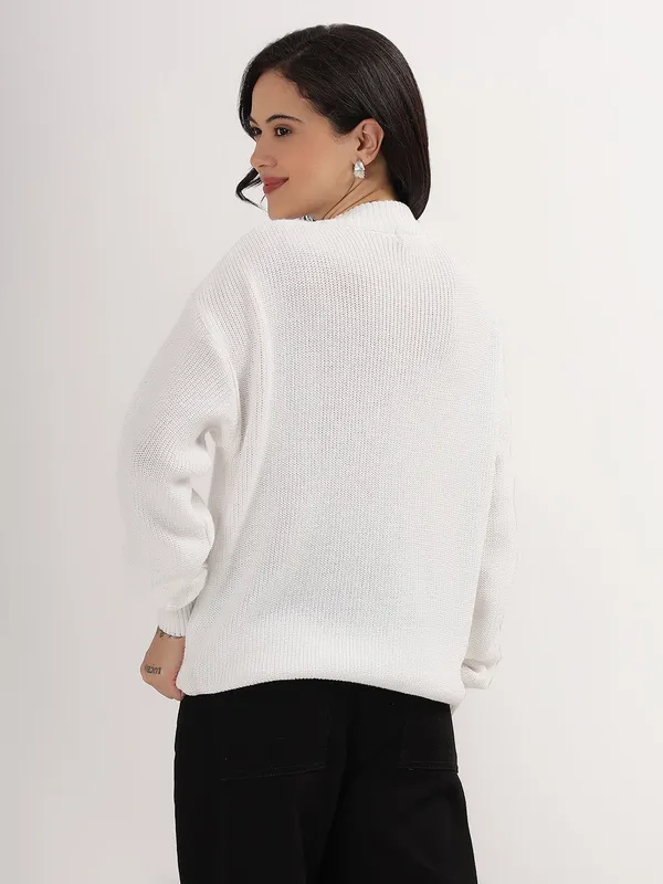 White_Women's_Premium_Knitted_Sweater_Soft_Winter_Pullover,_Elegant_Warm_Knitwear_For_Casual_&_Office_Wear