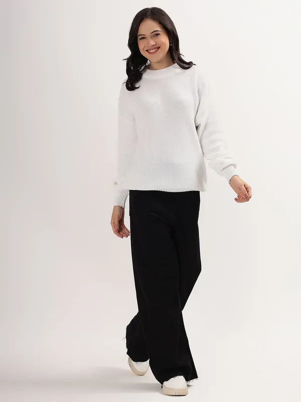 White_Women's_Premium_Knitted_Sweater_Soft_Winter_Pullover,_Elegant_Warm_Knitwear_For_Casual_&_Office_Wear