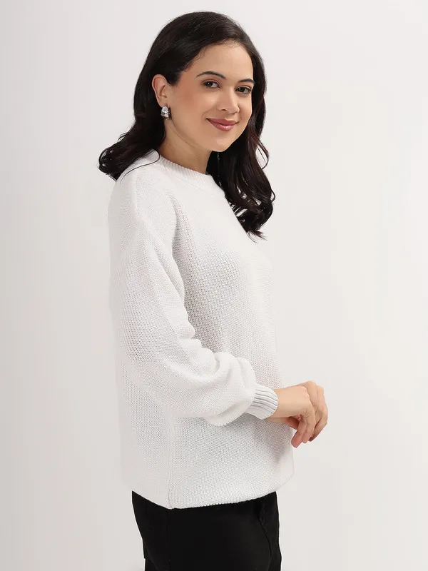 White_Women's_Premium_Knitted_Sweater_Soft_Winter_Pullover,_Elegant_Warm_Knitwear_For_Casual_&_Office_Wear
