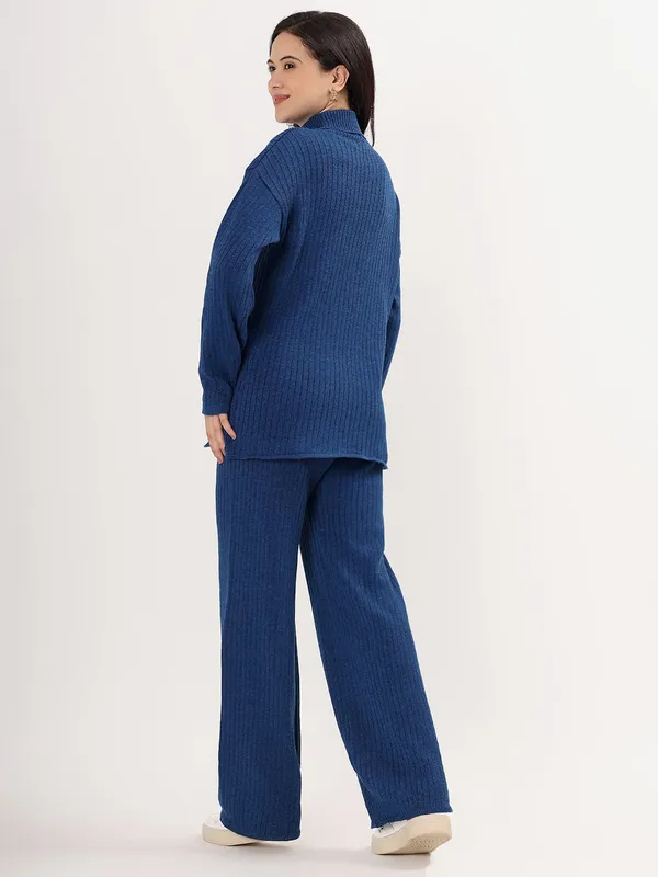Airforce_Women_Woollen_Co-Ord_Set_High_Neck_Ribbed_Knit_Sweater_&_Wide_Leg_Pants_Winter_Warm_Knitwear