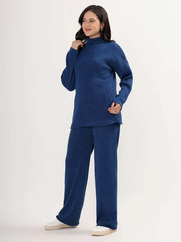 Airforce_Women_Woollen_Co-Ord_Set_High_Neck_Ribbed_Knit_Sweater_&_Wide_Leg_Pants_Winter_Warm_Knitwear