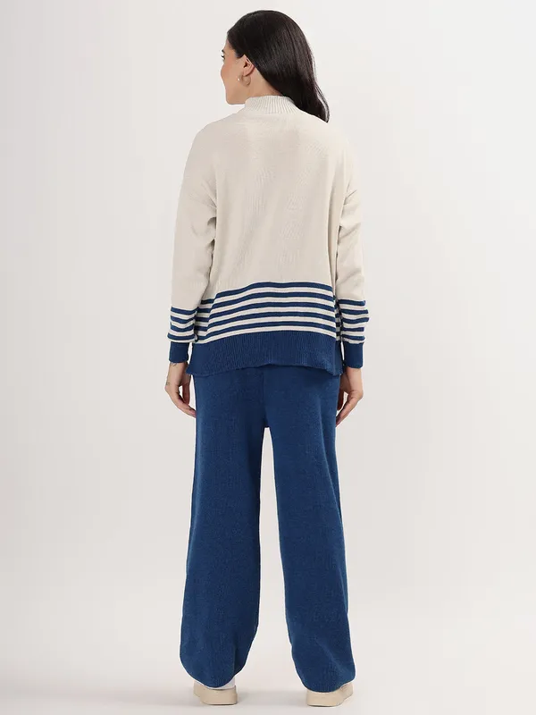 Airforce_Women_Winter_Woollen_Co-Ord_Set_Wool_Blend_High_Neck_Top_&_Wide_Leg_Pants_Warm_Knitwear_Tracksuit