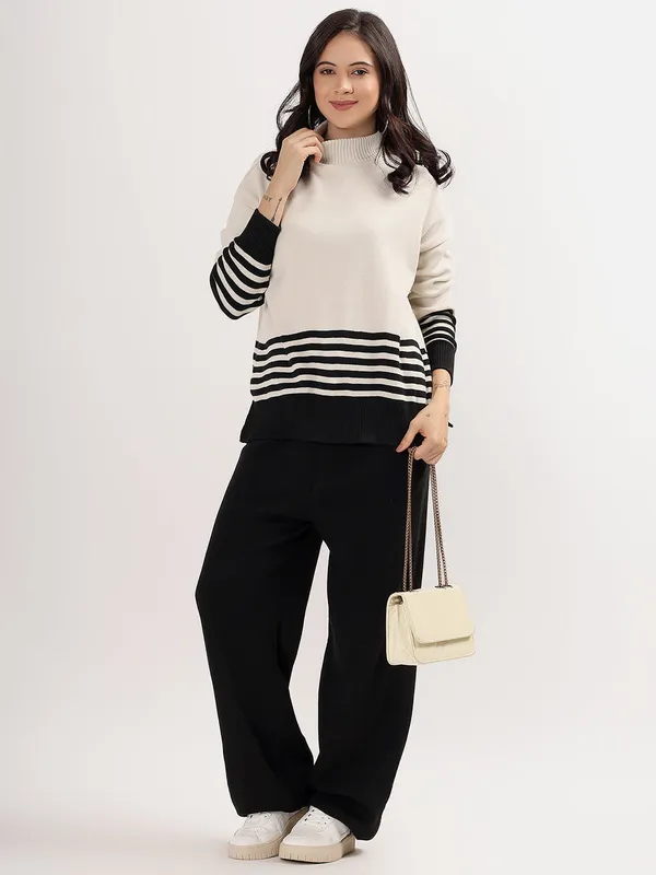 Black_Women_Winter_Woollen_Co-Ord_Set_Wool_Blend_High_Neck_Top_&_Wide_Leg_Pants_Warm_Knitwear_Tracksuit