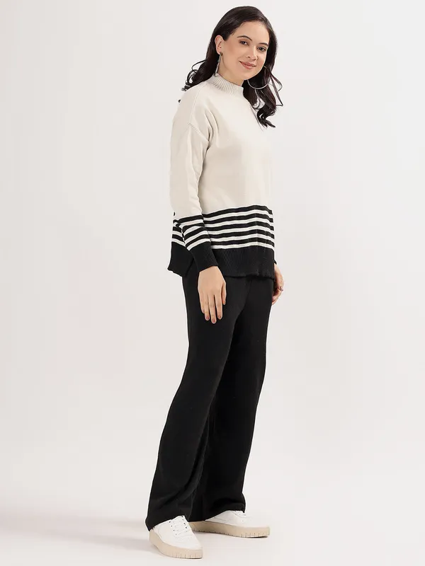 Black_Women_Winter_Woollen_Co-Ord_Set_Wool_Blend_High_Neck_Top_&_Wide_Leg_Pants_Warm_Knitwear_Tracksuit