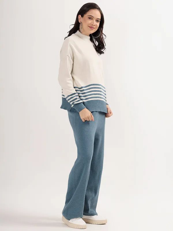 Steel-Grey_Women_Winter_Woollen_Co-Ord_Set_Wool_Blend_High_Neck_Top_&_Wide_Leg_Pants_Warm_Knitwear_Tracksuit