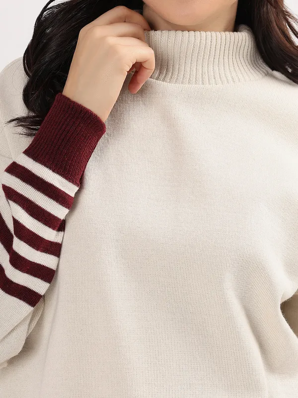 Wine_Women_Winter_Woollen_Co-Ord_Set_Wool_Blend_High_Neck_Top_&_Wide_Leg_Pants_Warm_Knitwear_Tracksuit