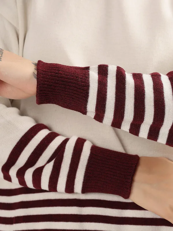 Wine_Women_Winter_Woollen_Co-Ord_Set_Wool_Blend_High_Neck_Top_&_Wide_Leg_Pants_Warm_Knitwear_Tracksuit