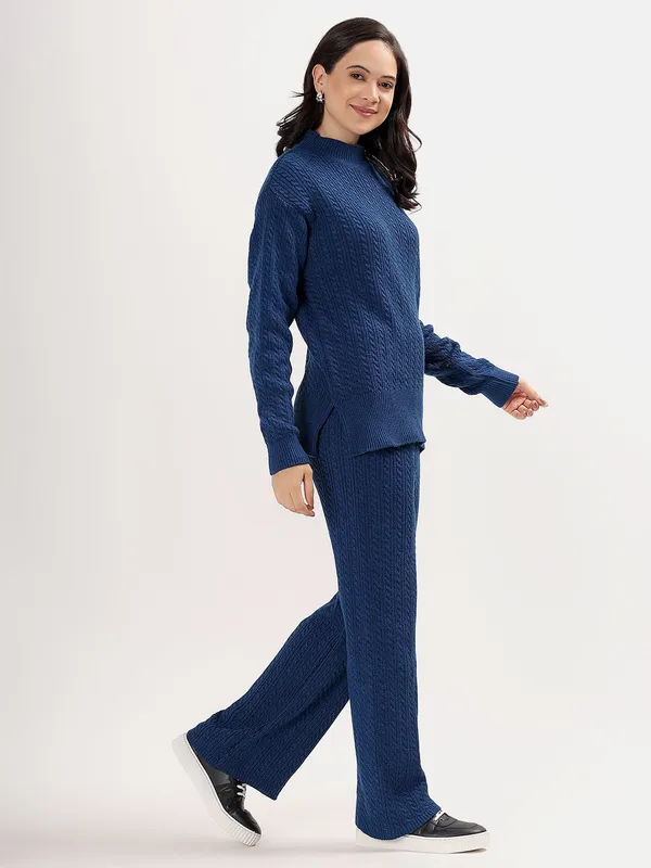 Airforce_Chic_Knit_Lounge_Set_For_Women_Winter_Co-Ord_With_Wide_Leg_Pants